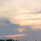 夕方の博多港の写真